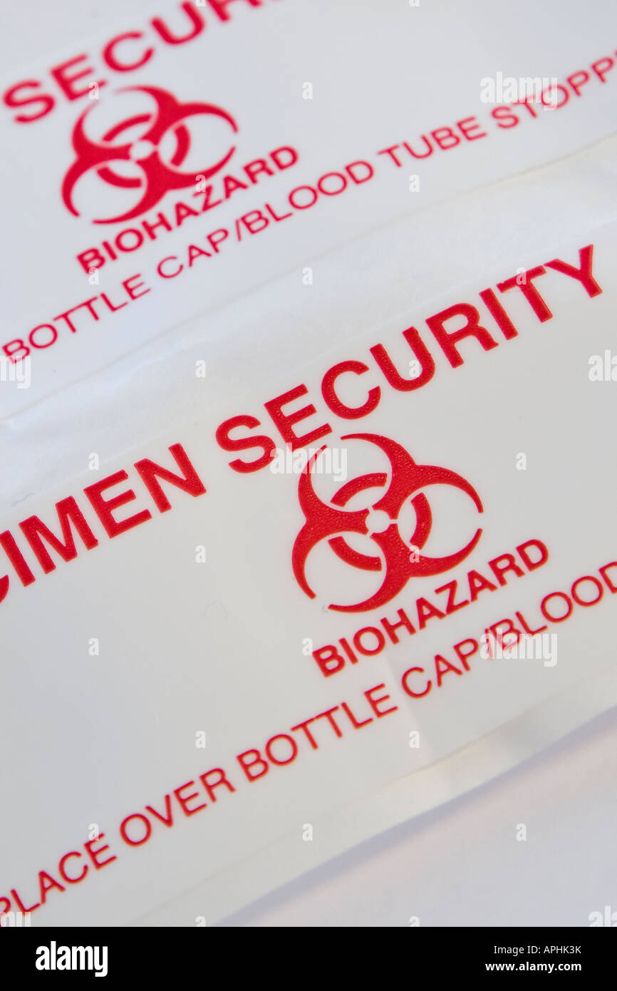 Biohazard Labeled Biological Specimen Cardboard Box for Blood Draw and Withdrawal for Medical