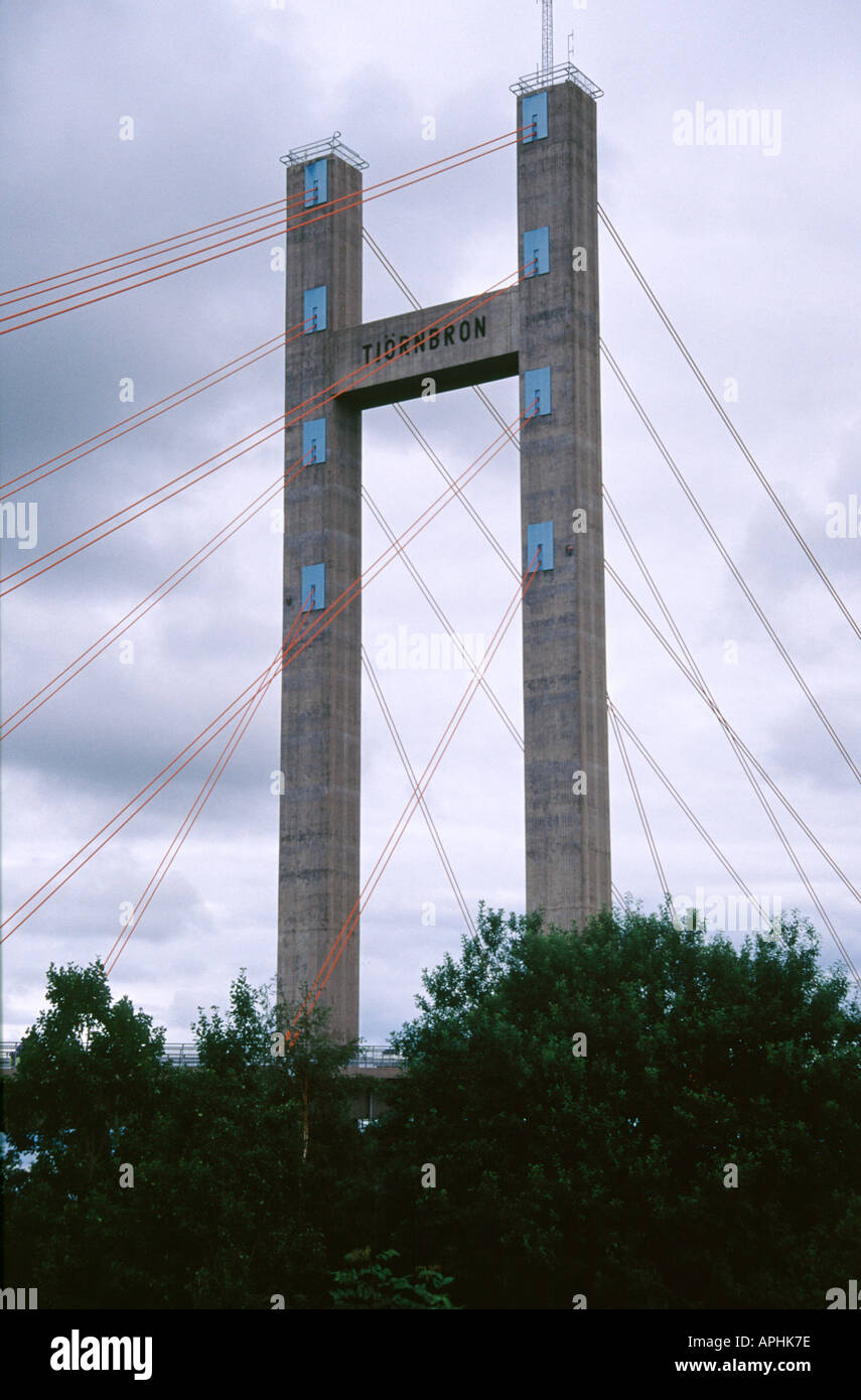 Bridge pylon Stock Photo