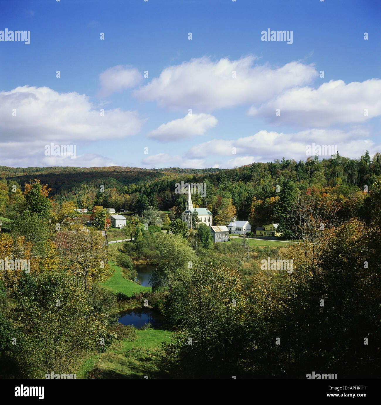 geography / travel, USA, Vermont, typical village in Vermont at Waits