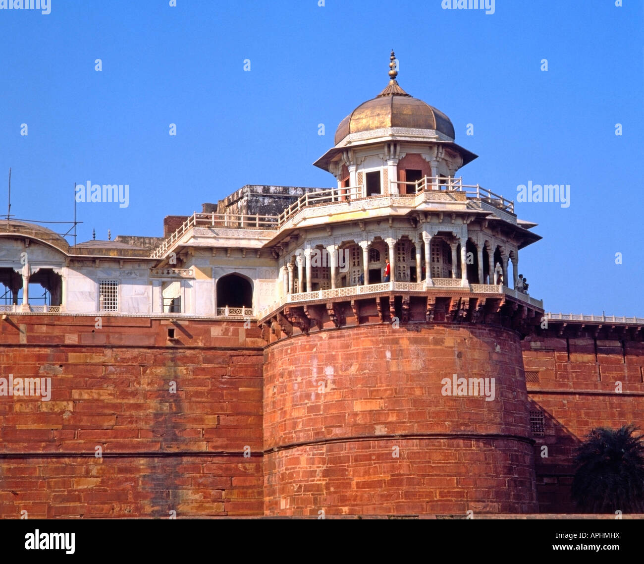 Agra Fort (also known as Lal Quila), Agra, Uttar Pradesh, India Stock
