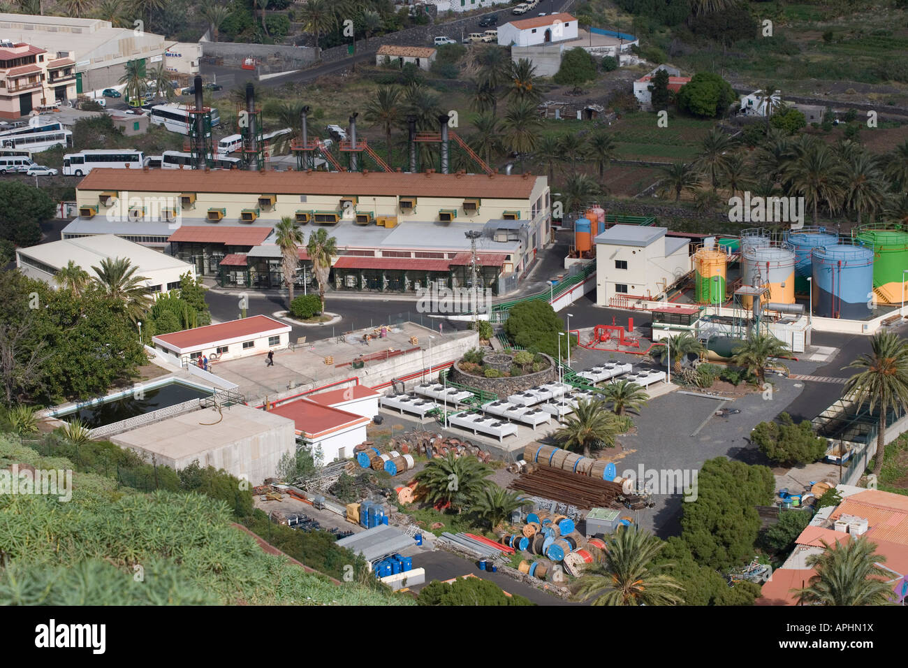View of a power plant of the spanish electric utility company Endesa at