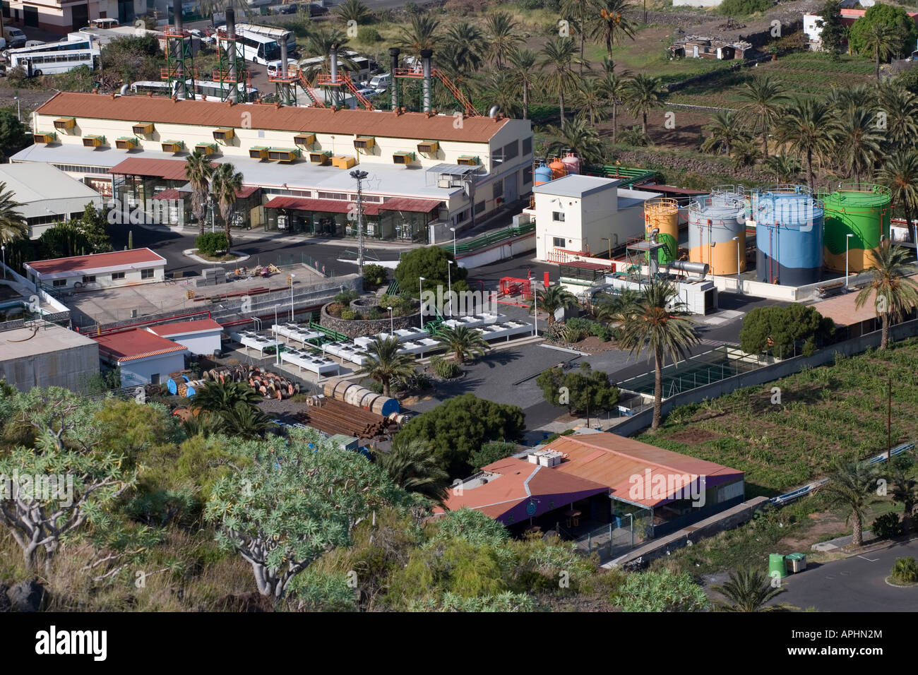 View of a power plant of the spanish electric utility company Endesa at