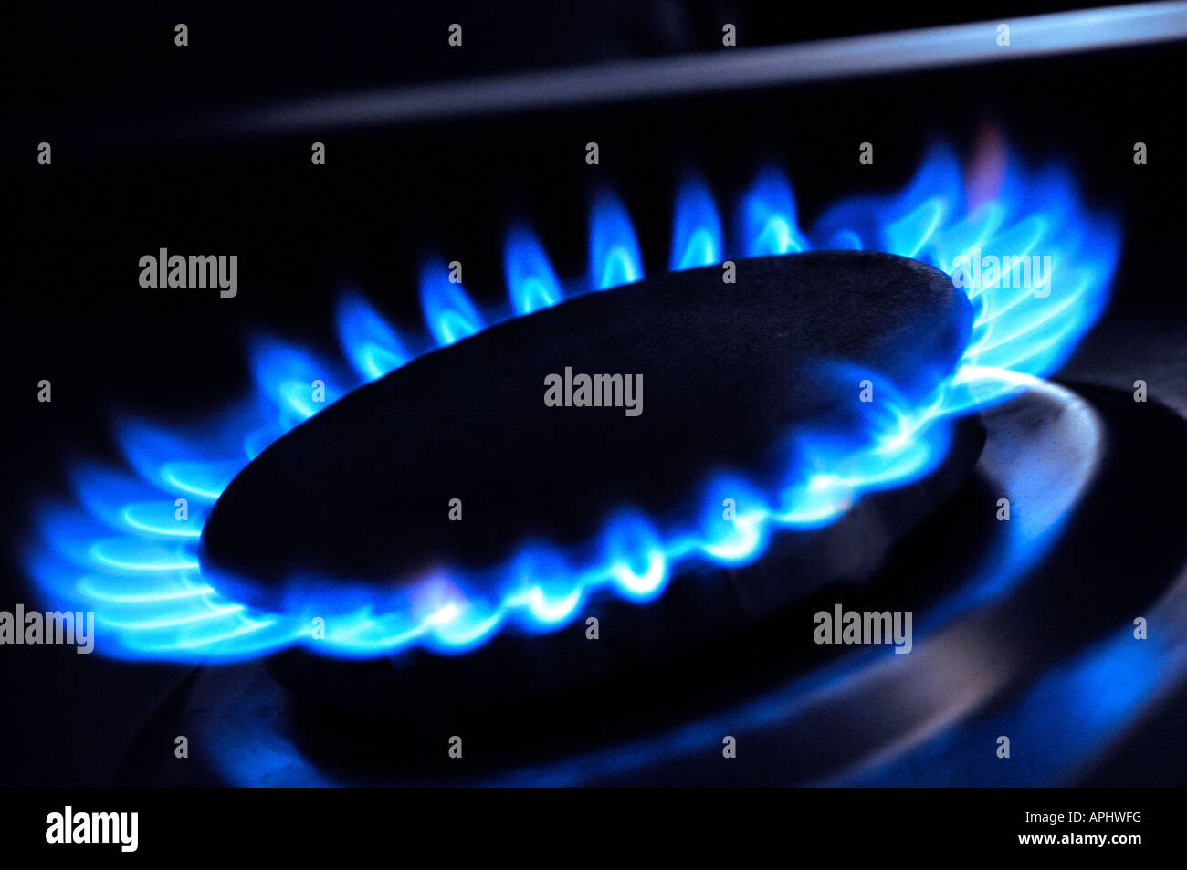 FLAME OF GAS RING Stock Photo Alamy