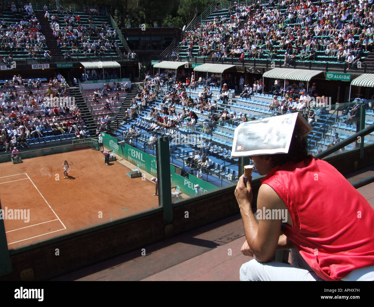 action on the centre court at the italian open tennis tournament rome Stock  Photo - Alamy