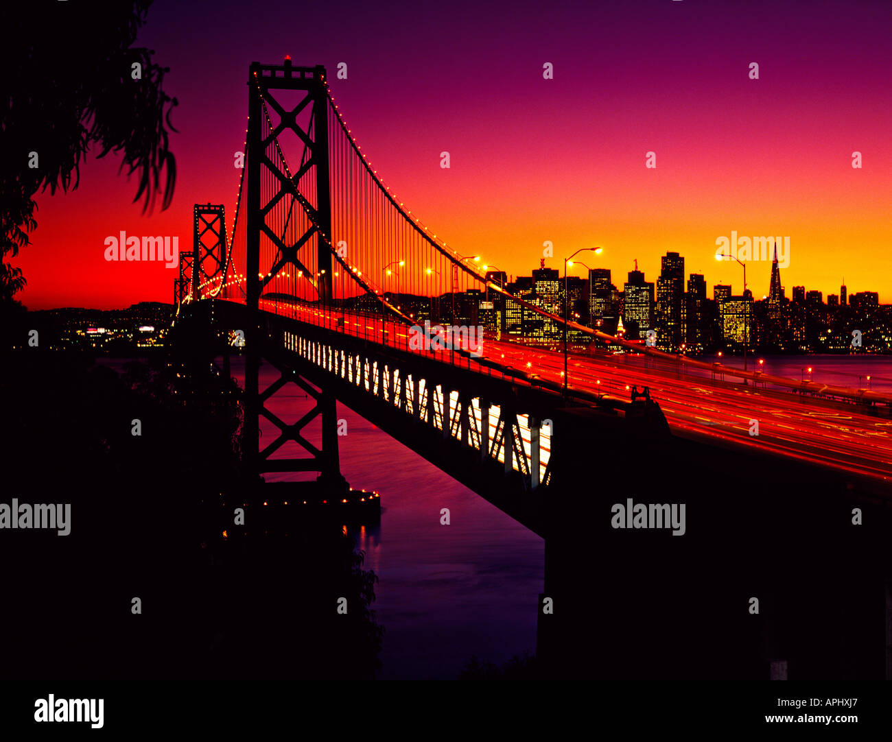 San Francisco Bay Bridge from Treasure Island Stock Photo Alamy