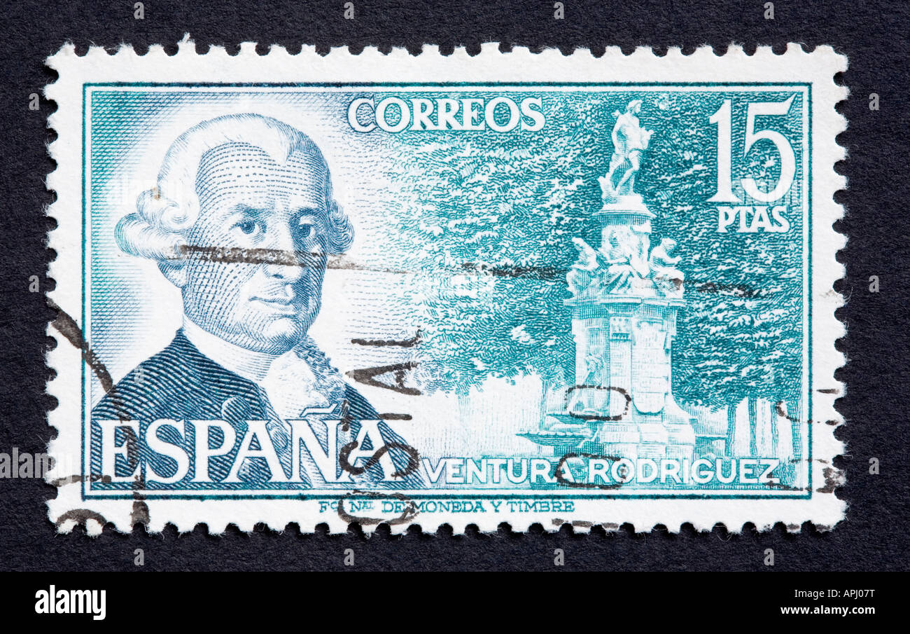 Spanish postage stamp Stock Photo Alamy