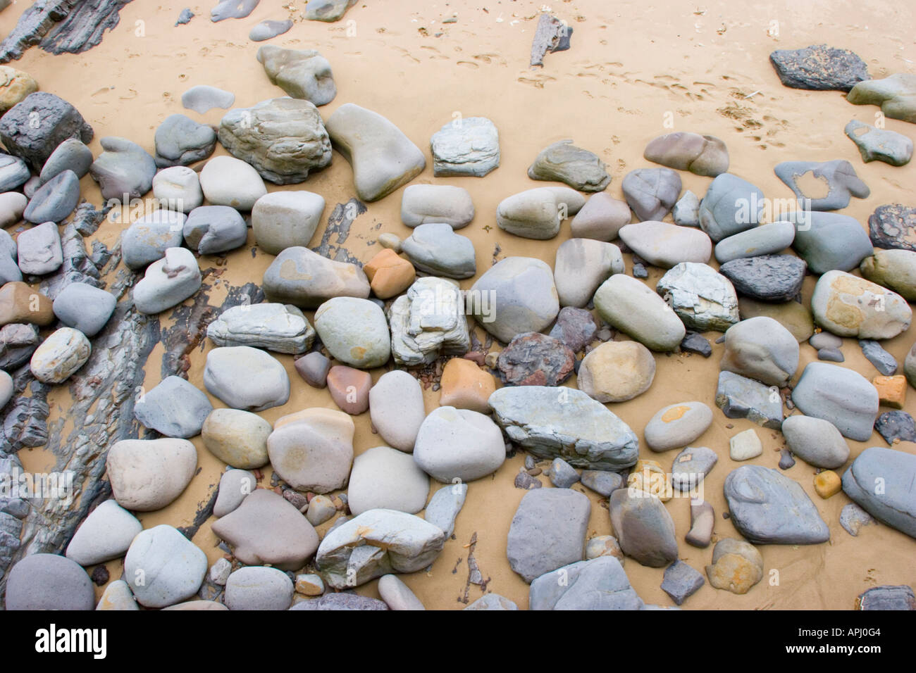 Sand Beach Prop Rocks Rocks pebbles on the sand hi-res stock photography and images - Alamy