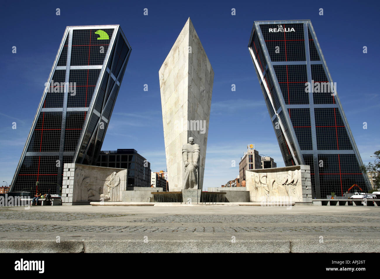 KIO Towers, Madrid, Spain Stock Photo