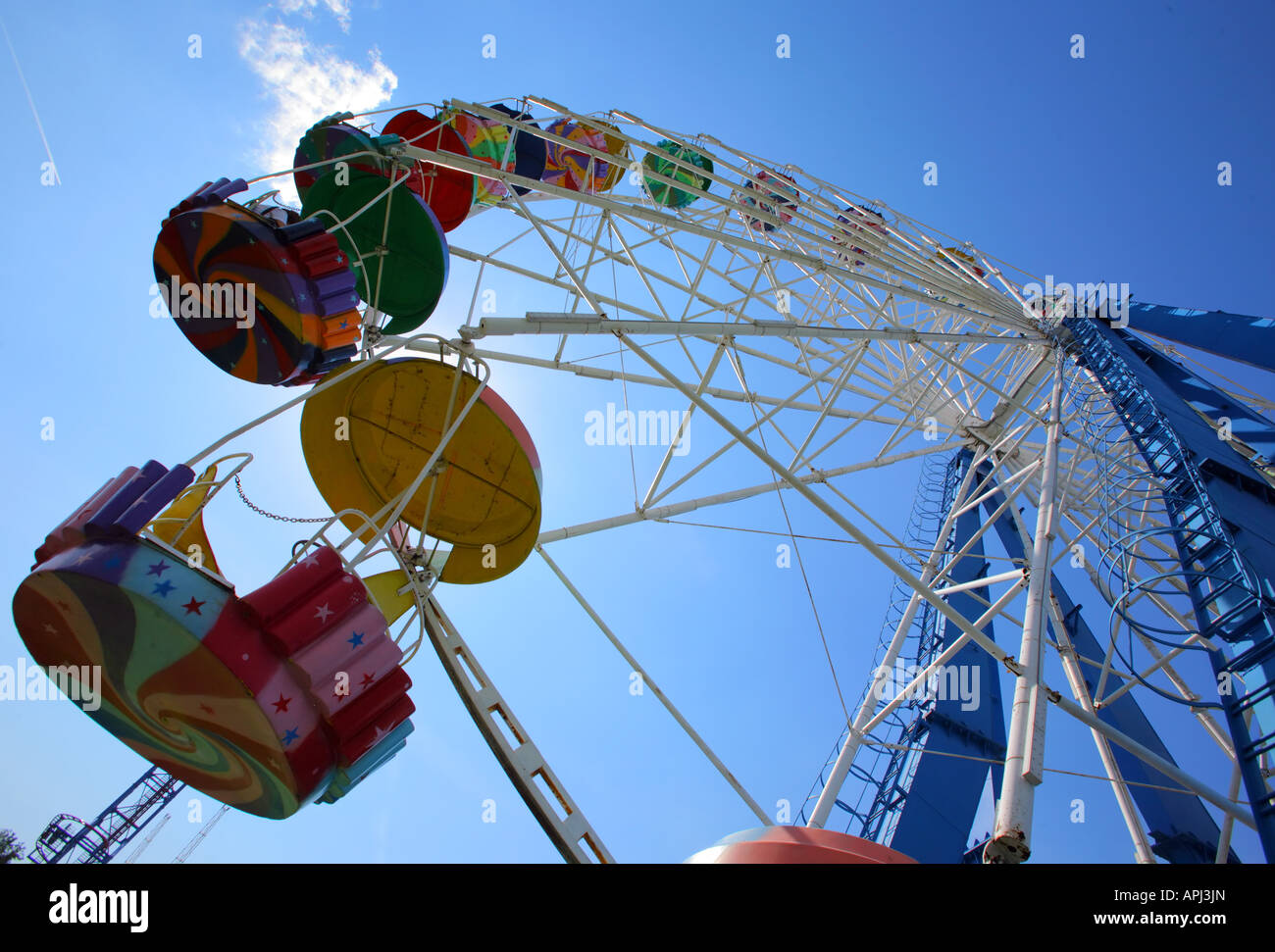 Ferris wheel at Divo ostrov russia Stock Photo