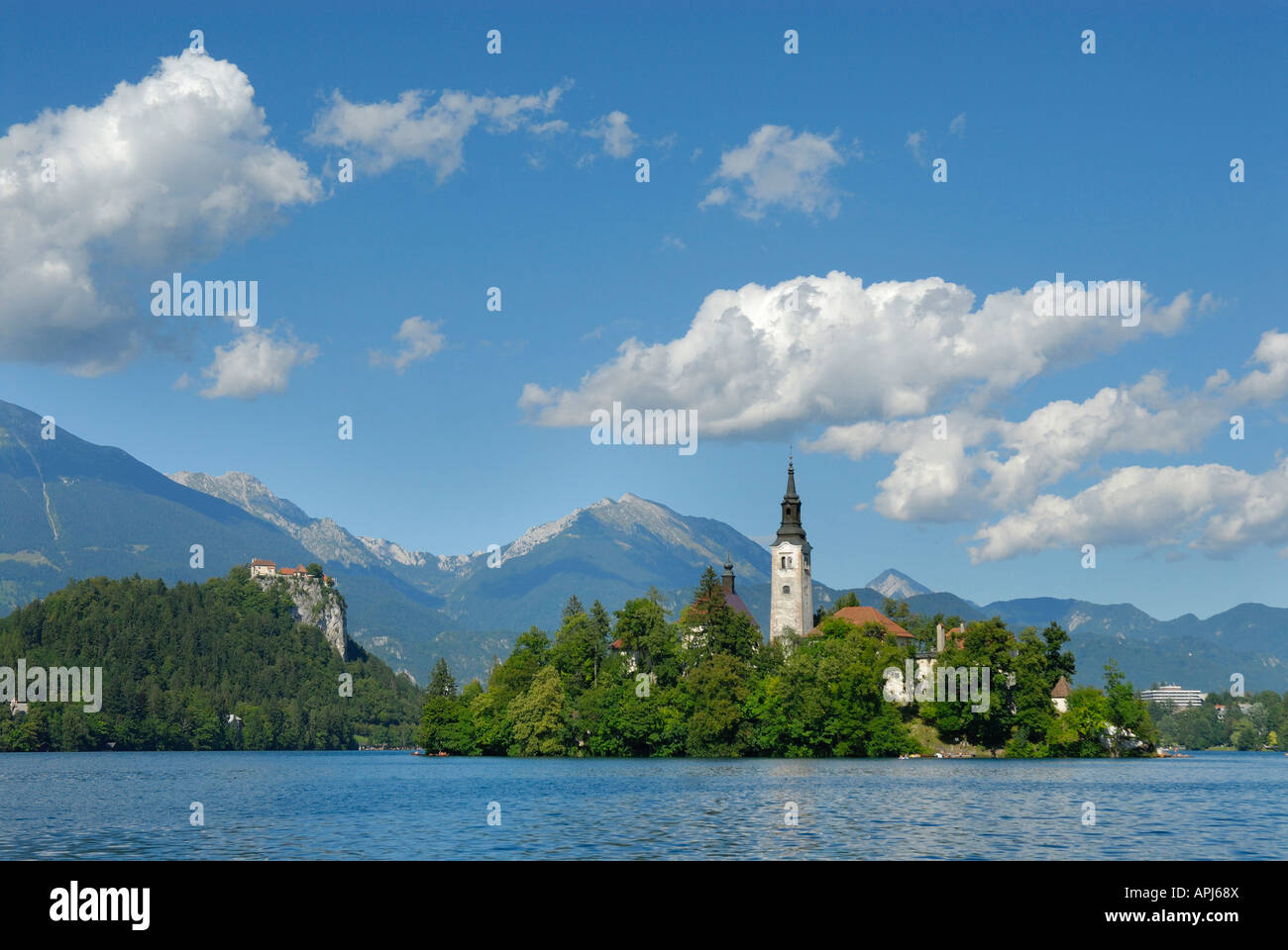 LAKE BLED, SLOVENIA Stock Photo