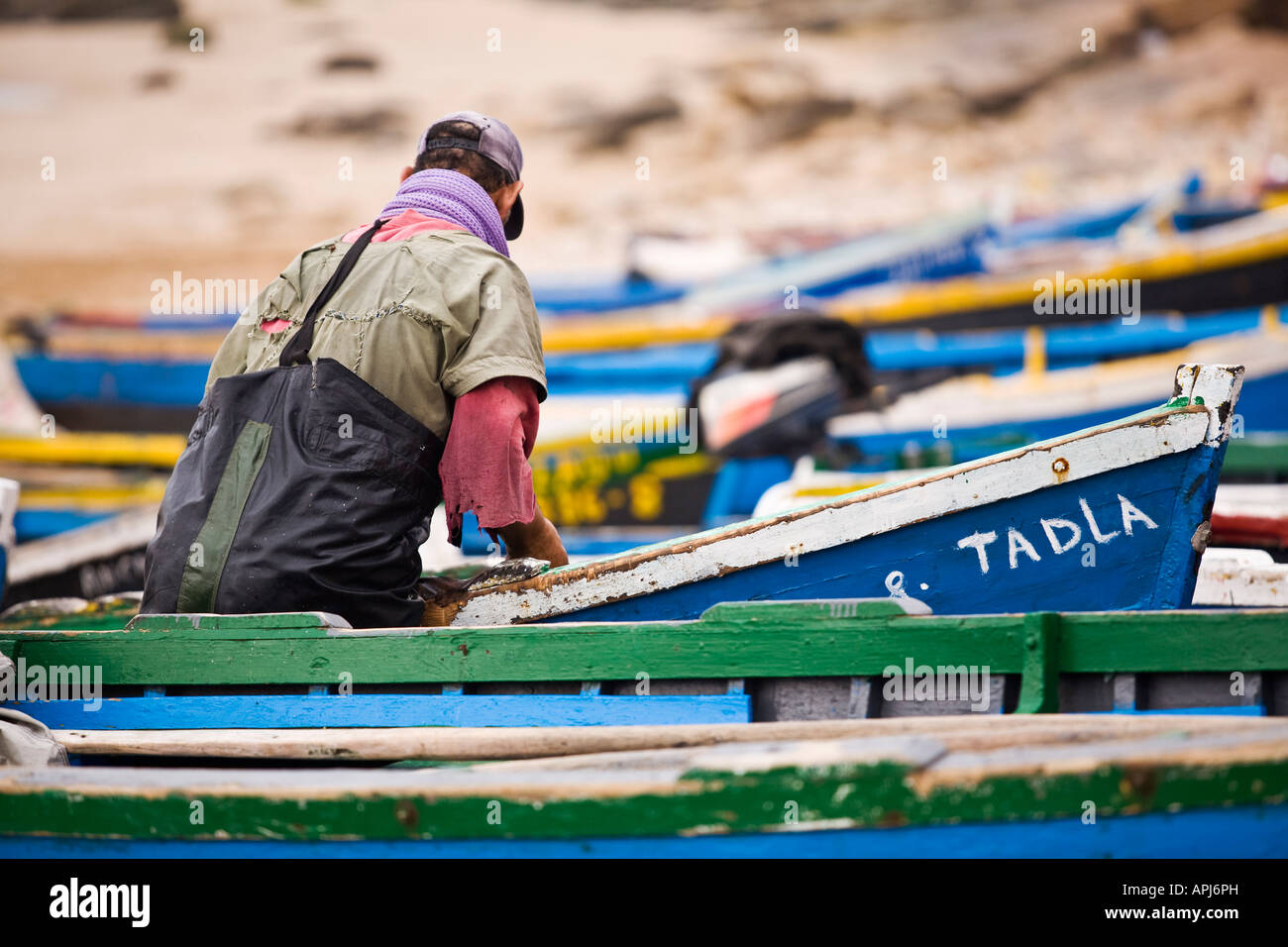 Fisherman and his boat hi-res stock photography and images - Alamy