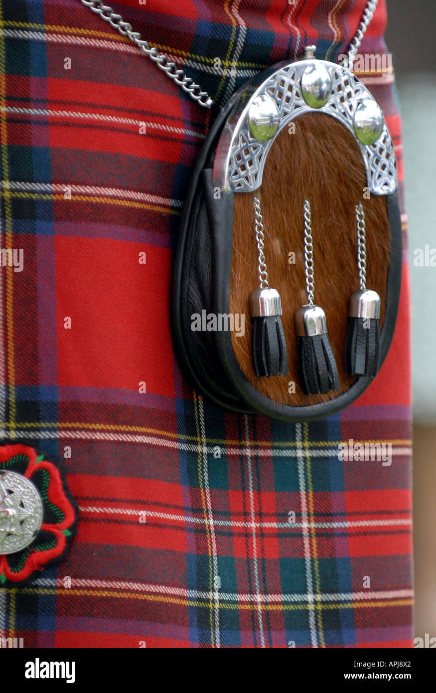 Sporran and Kilt Stock Photo - Alamy