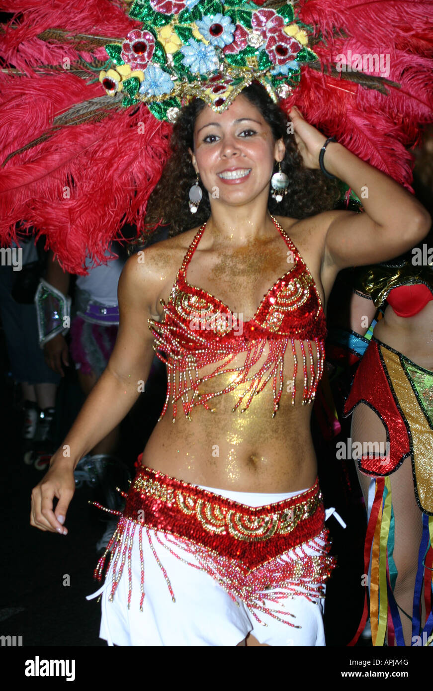 brasilian brazilian carnival festival dancer  thames festival Stock Photo