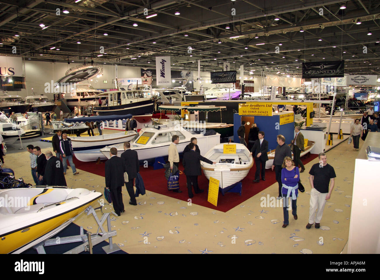 Collins Stewart London Boat Show Excel London Stock Photo Alamy