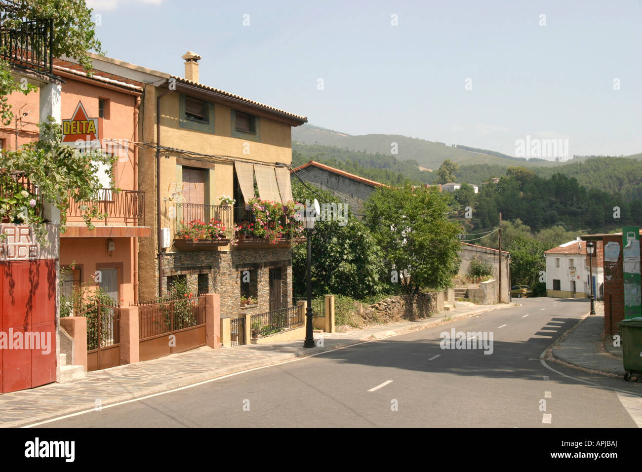 Village in remote Las Hurdes Extremadura Western Spain Stock Photo - Alamy