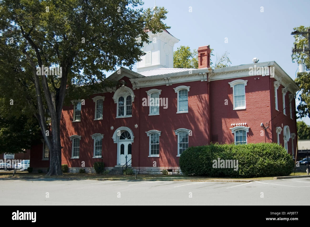 Town Hall of Lynchburg Tenn Stock Photo Alamy