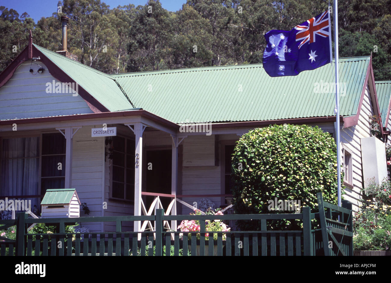 Federation style house Derby Tasmania Australia Stock Photo Alamy
