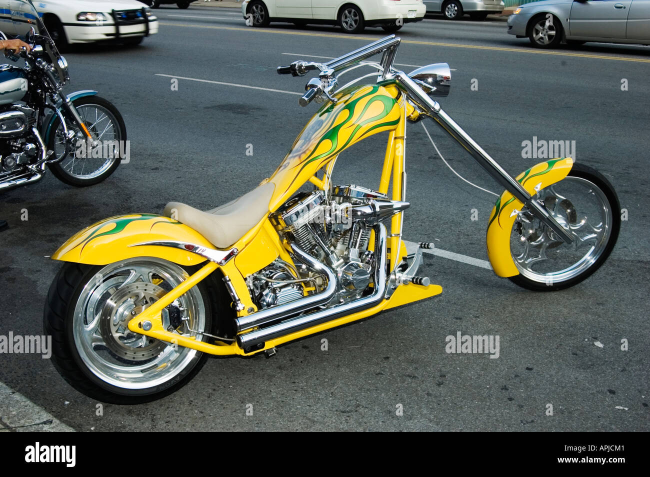 Custom built motorcycle chopper hi-res stock photography and images - Alamy