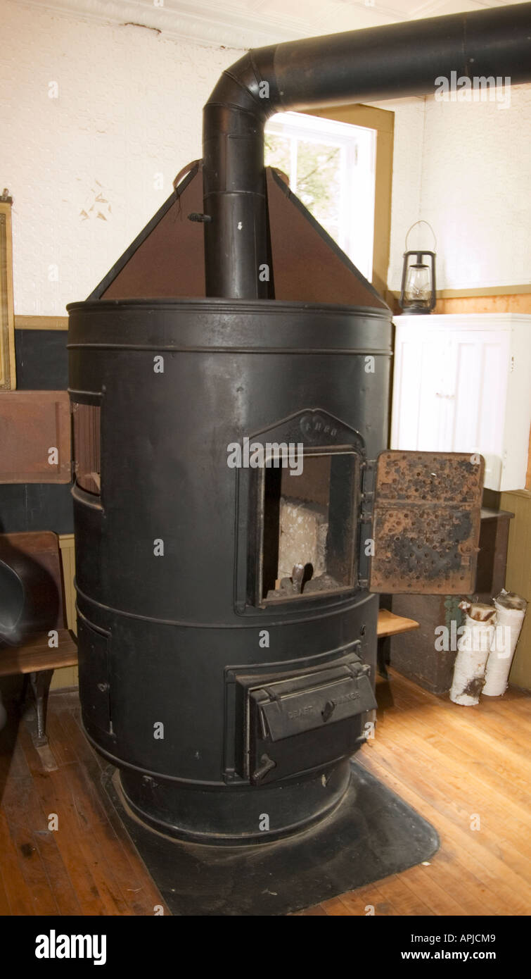 Old Pot Belly Stove Stock Photo