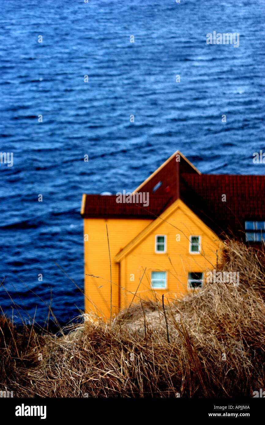 A building by the fjord in Bergen, Norway Stock Photo - Alamy