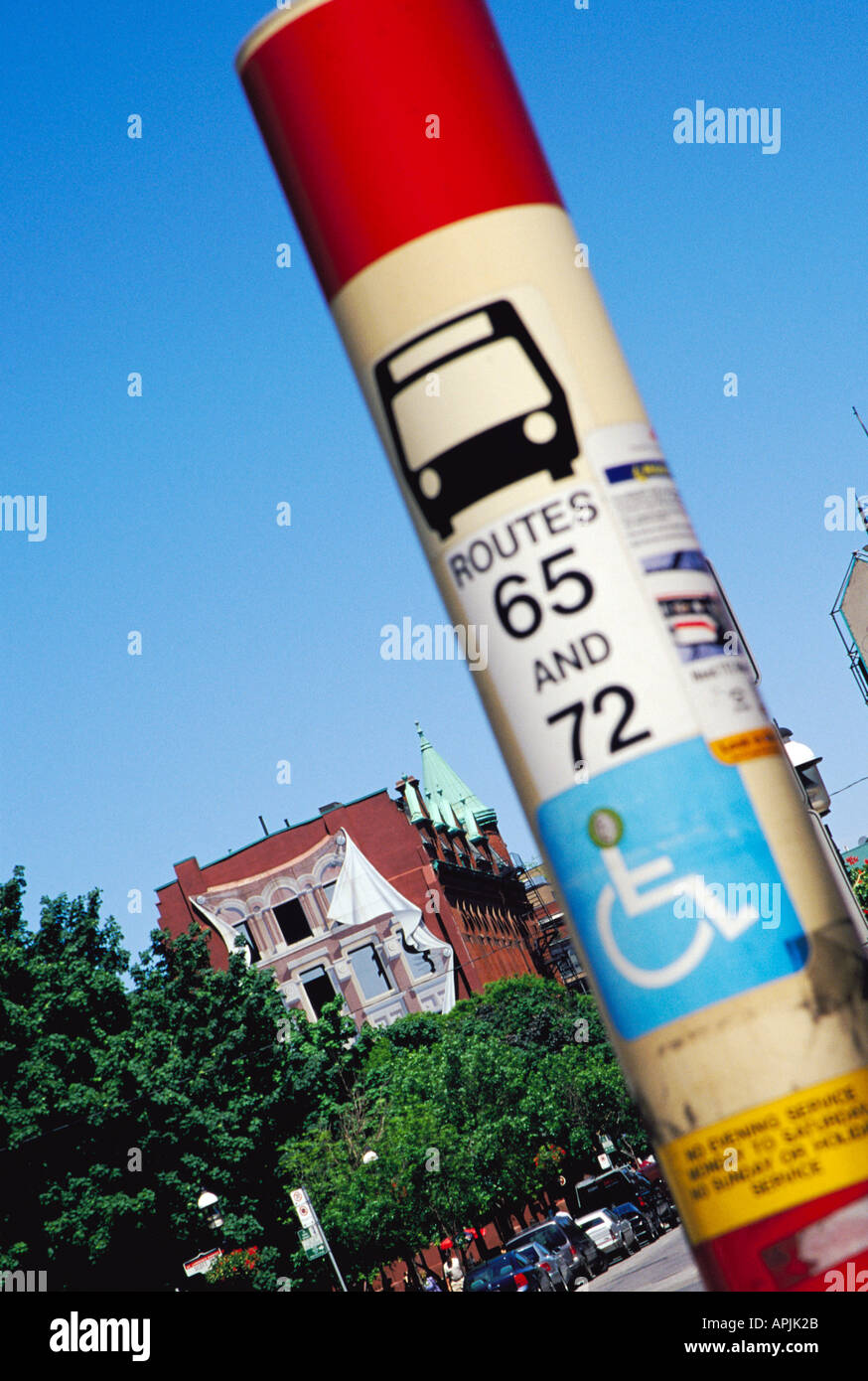Bus stop Toronto Canada Stock Photo - Alamy