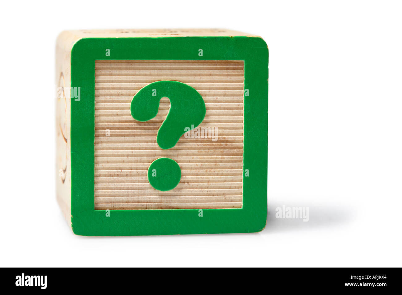 Question Mark Block Stock Photo
