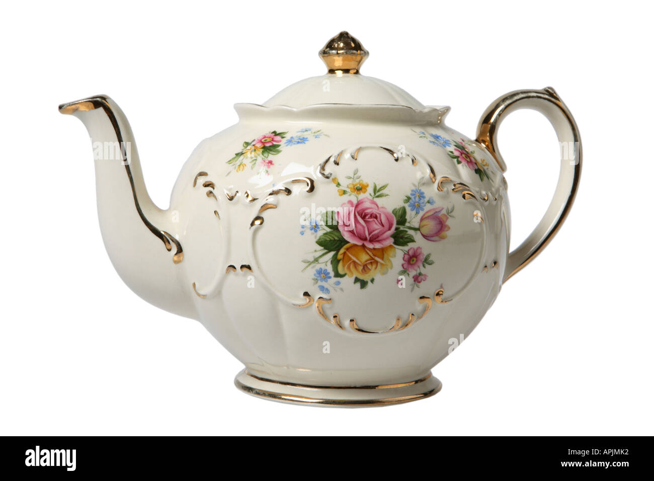 Antique Tea Pot Stock Photo