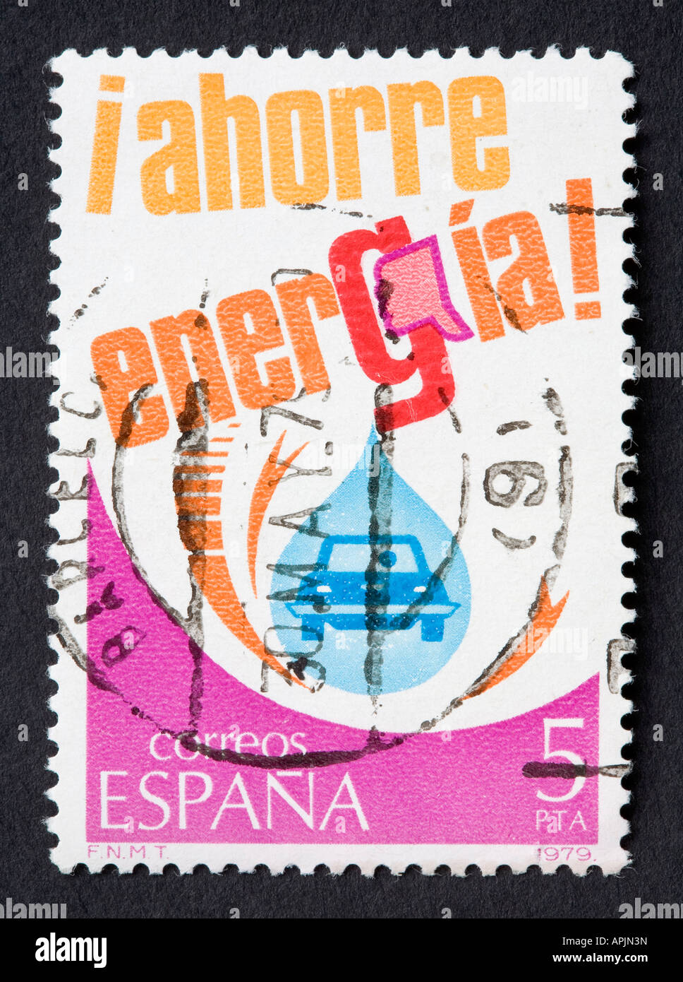 Spanish postage stamp Stock Photo