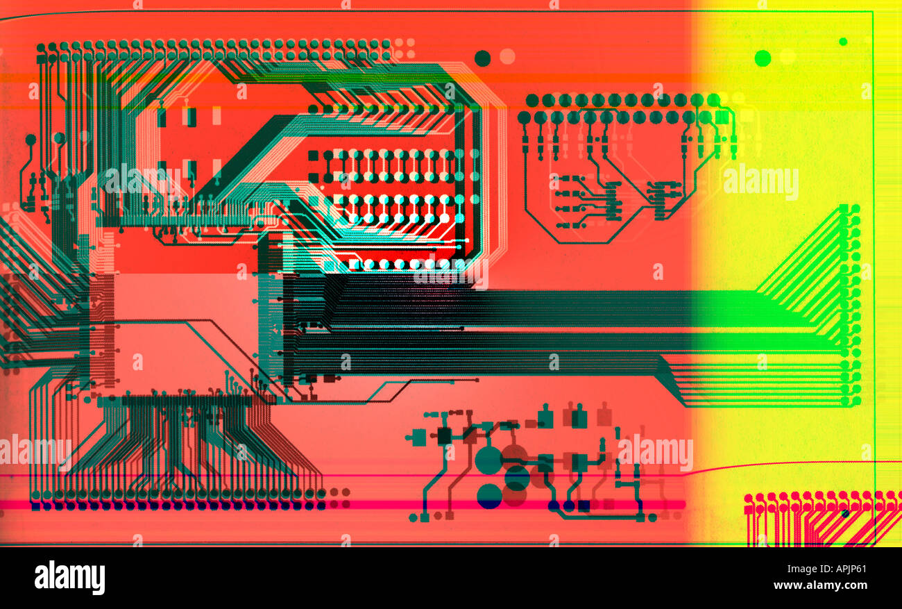 Computer Circuits Abstract Abstract view computer circuit board hi-res stock photography and ...