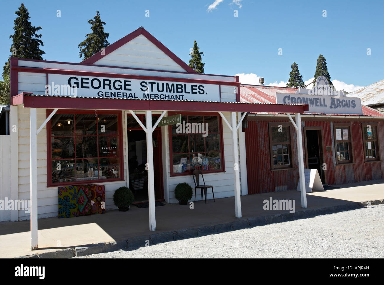 Old Cromwell Town Historic Precinct, Central Otago, South Island, New Zealand Stock Photo