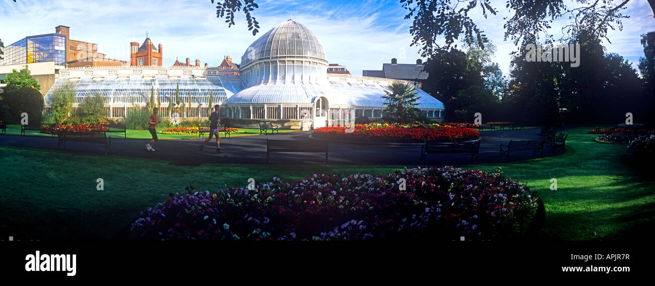 Panoramic landscape of botanic gardens Belfast Stock Photo - Alamy