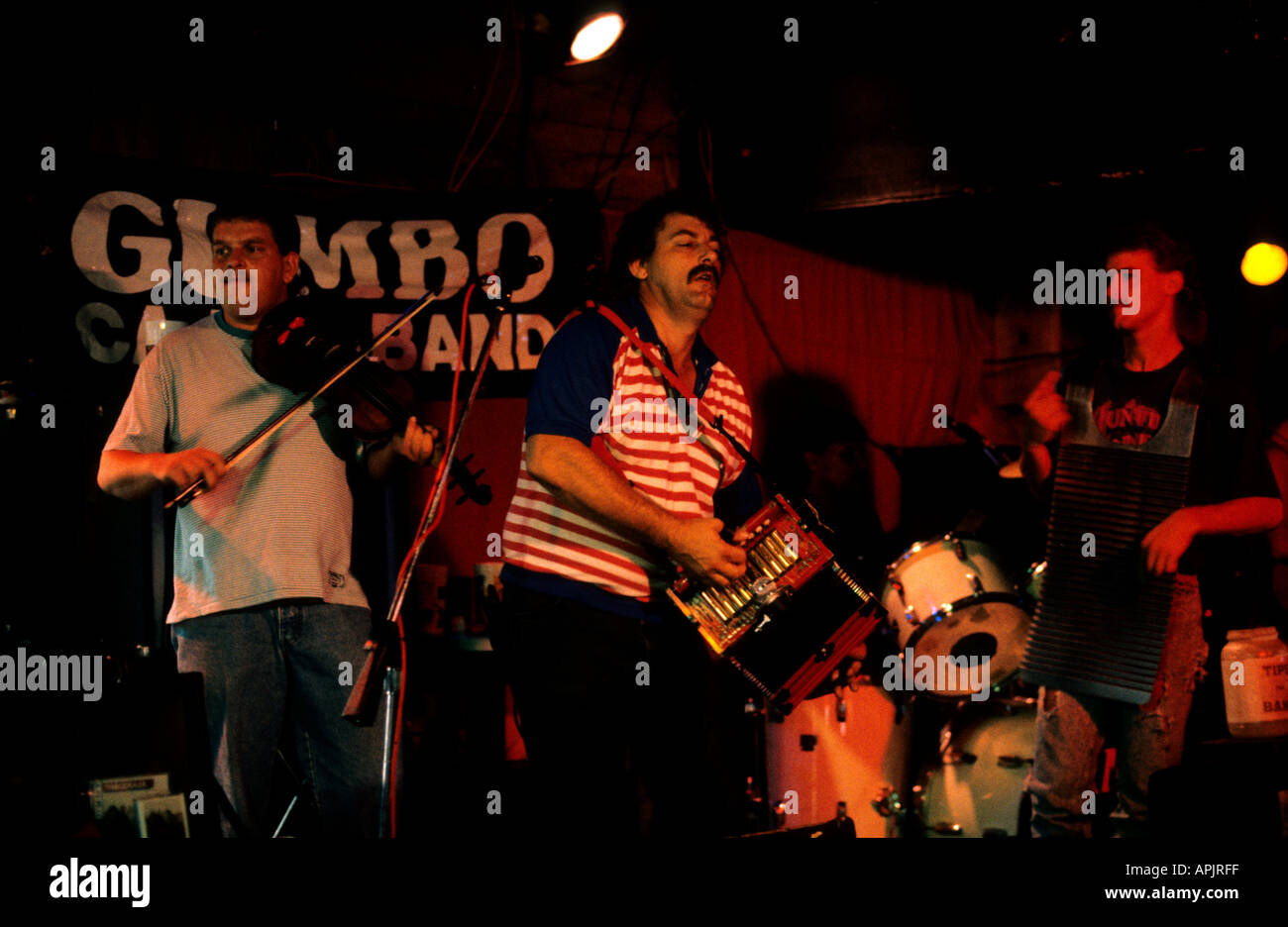 New Orleans Bourbon Street Man Music Cajun Band Stock Photo Alamy