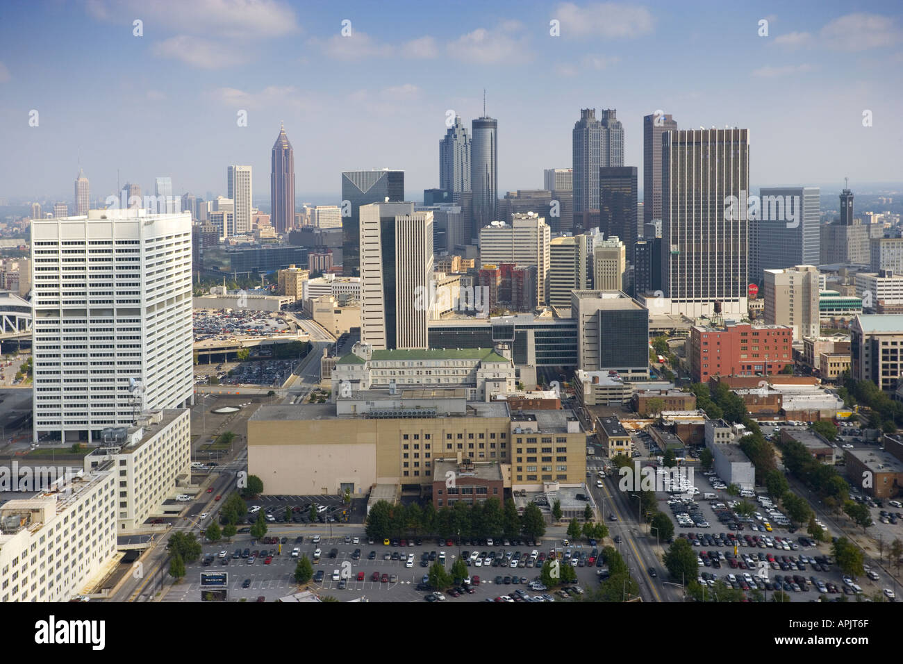 Aerial View of Atlanta, Georgia taken 10/02/2005 Stock Photo - Alamy