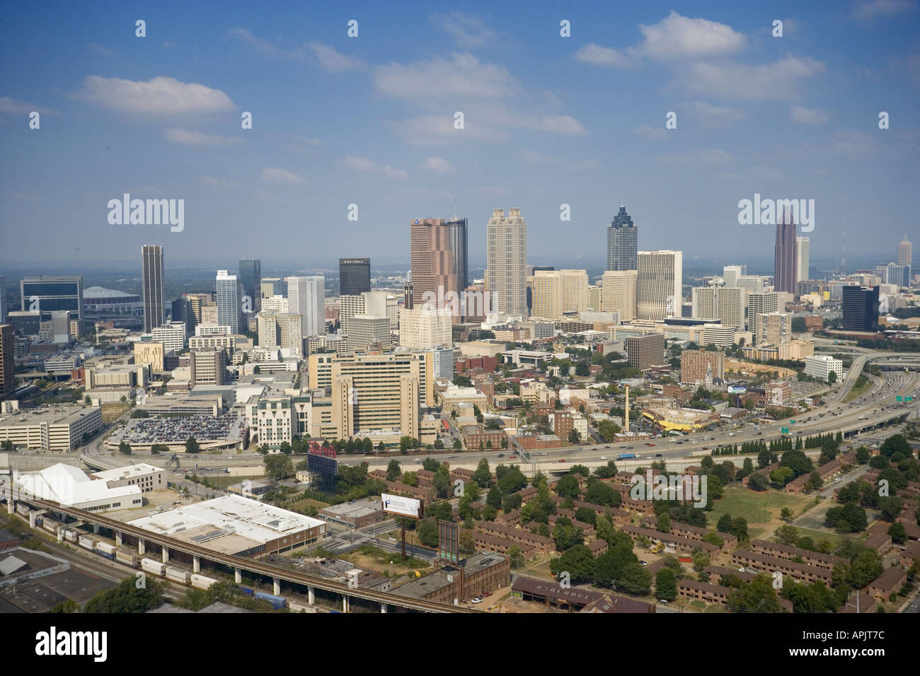 Aerial View of Atlanta, Georgia taken 10/02/2005 Stock Photo - Alamy