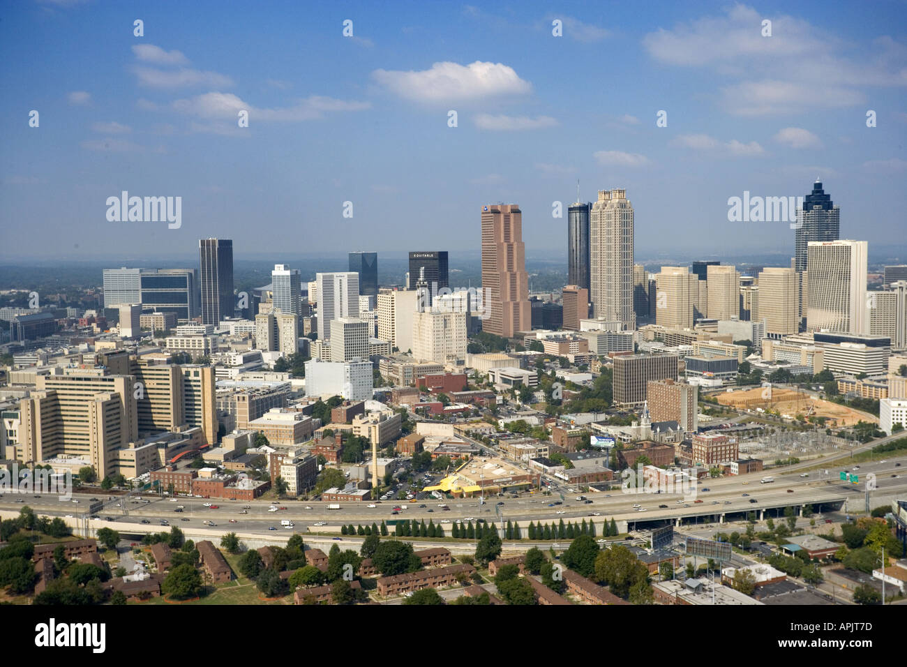 Aerial view atlanta georgia taken hi-res stock photography and images ...