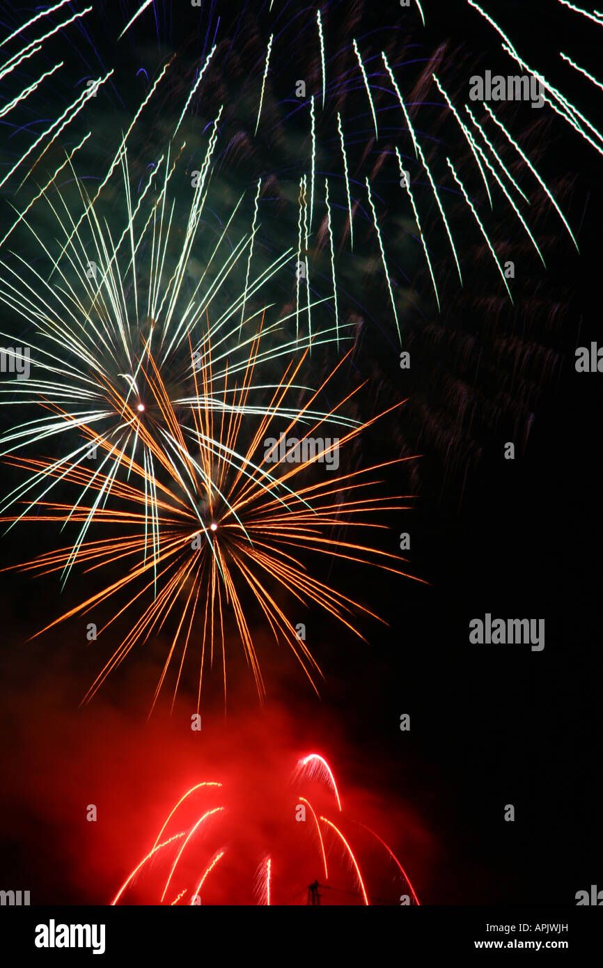 Canada day fireworks Stock Photo Alamy
