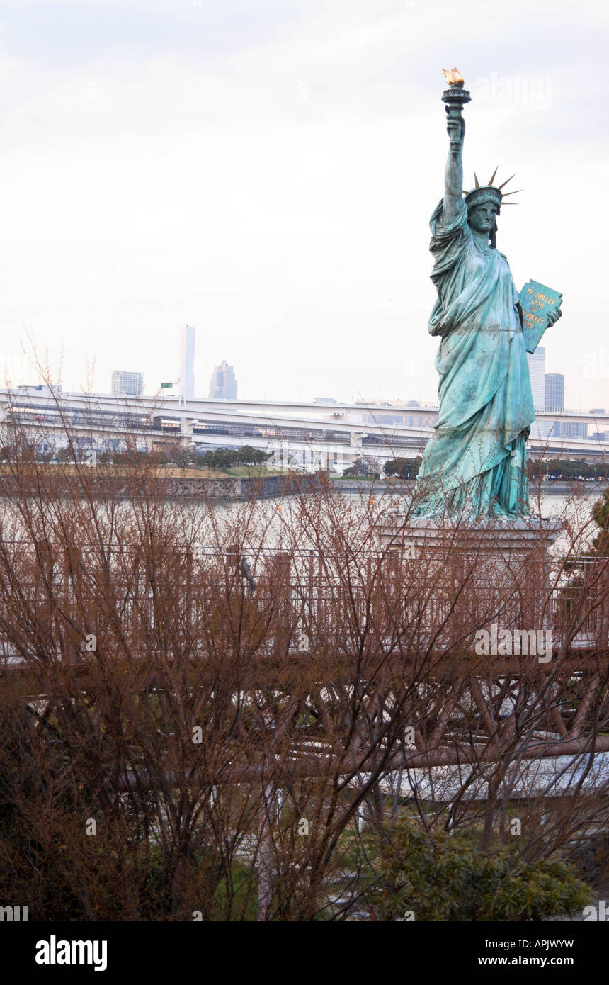 Statue of liberty replica in Tokyo Japan Stock Photo Alamy