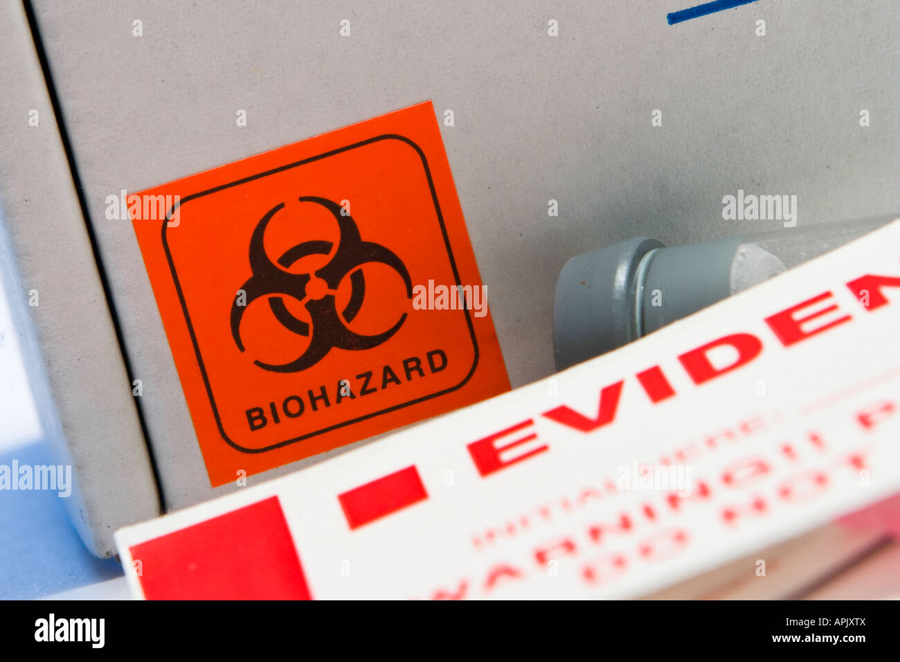 Biohazard Labeled Biological Specimen Cardboard Box for Blood Draw and Withdrawal for Medical