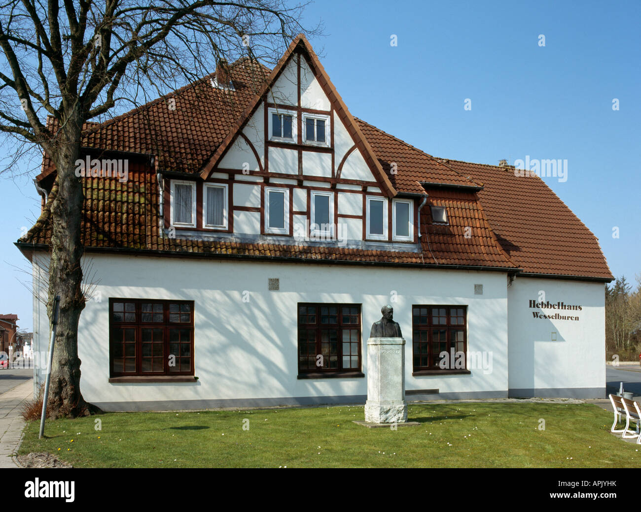 Wesselburen, Friedrich-Hebbel-Haus, 'deutscher Dramatiker und Lyriker. Stock Photo