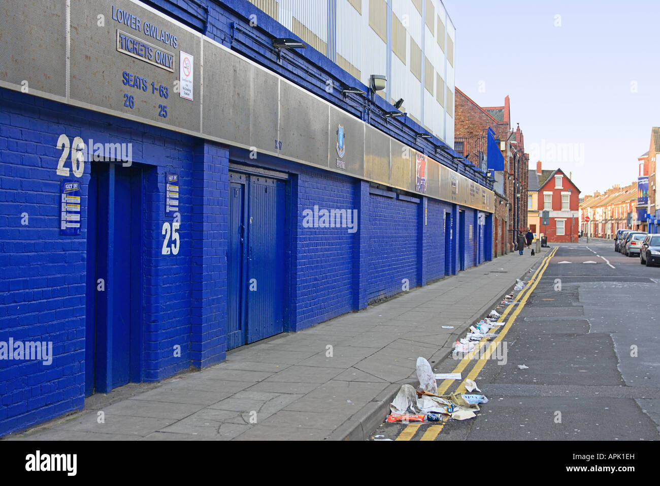 Goodison Park, the home of Everton Football Club Stock Photo