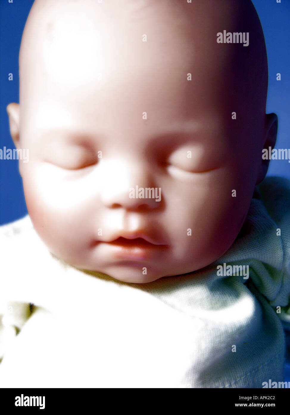 Sleeping Doll Diffused Glow Stock Photo Alamy