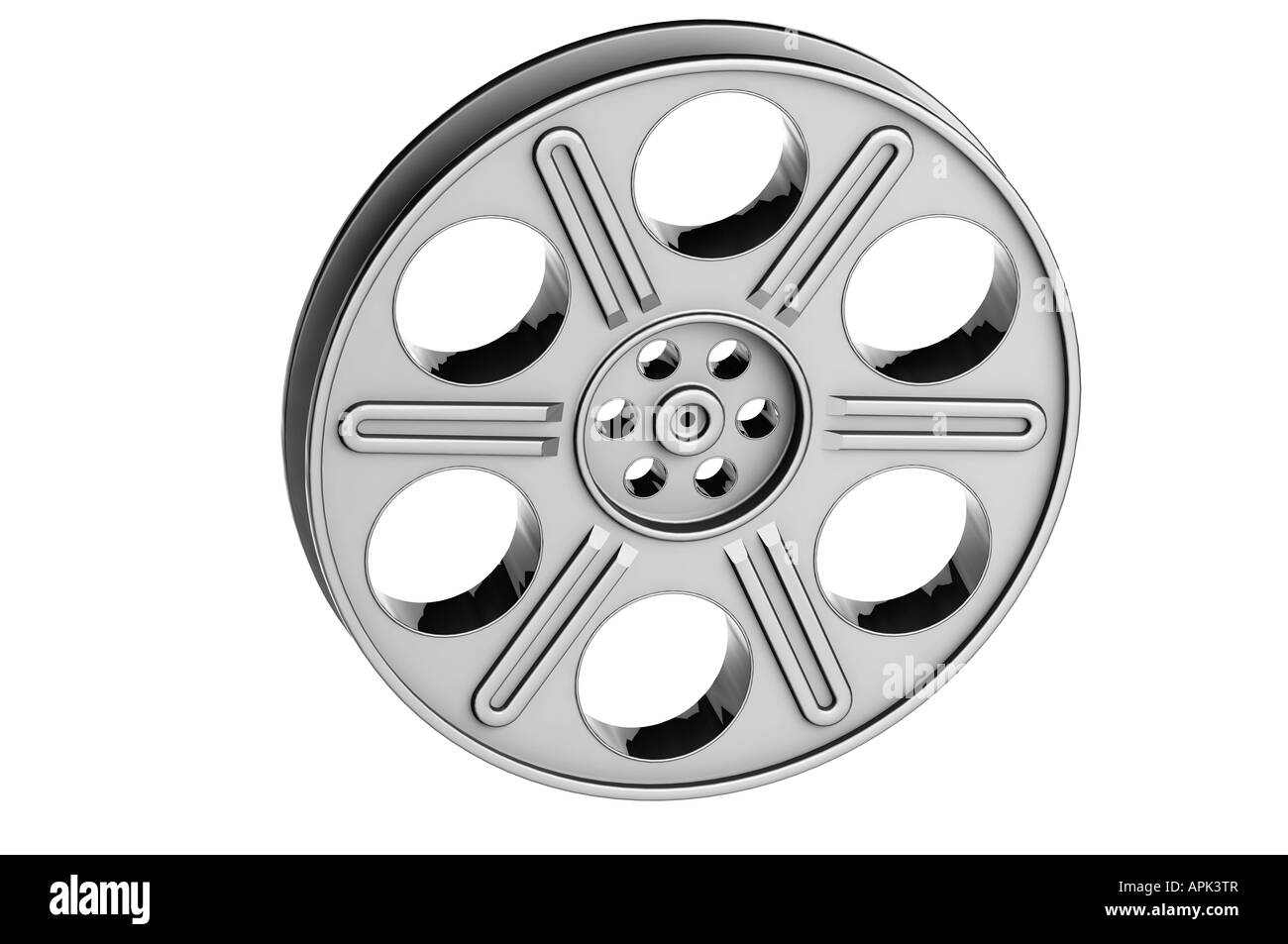 Film reel cutout Black and White Stock Photos & Images - Alamy