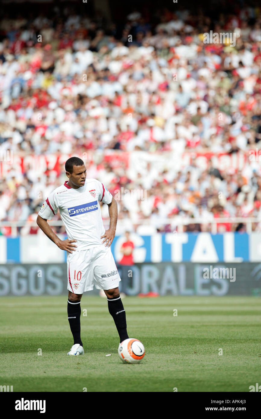 Luis Fabiano, Brazilian player of Sevilla FC Stock Photo