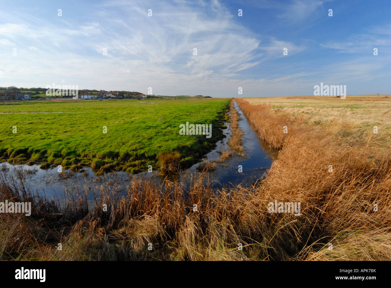 Salthouse Marshes, Norfolk England UK Stock Photo