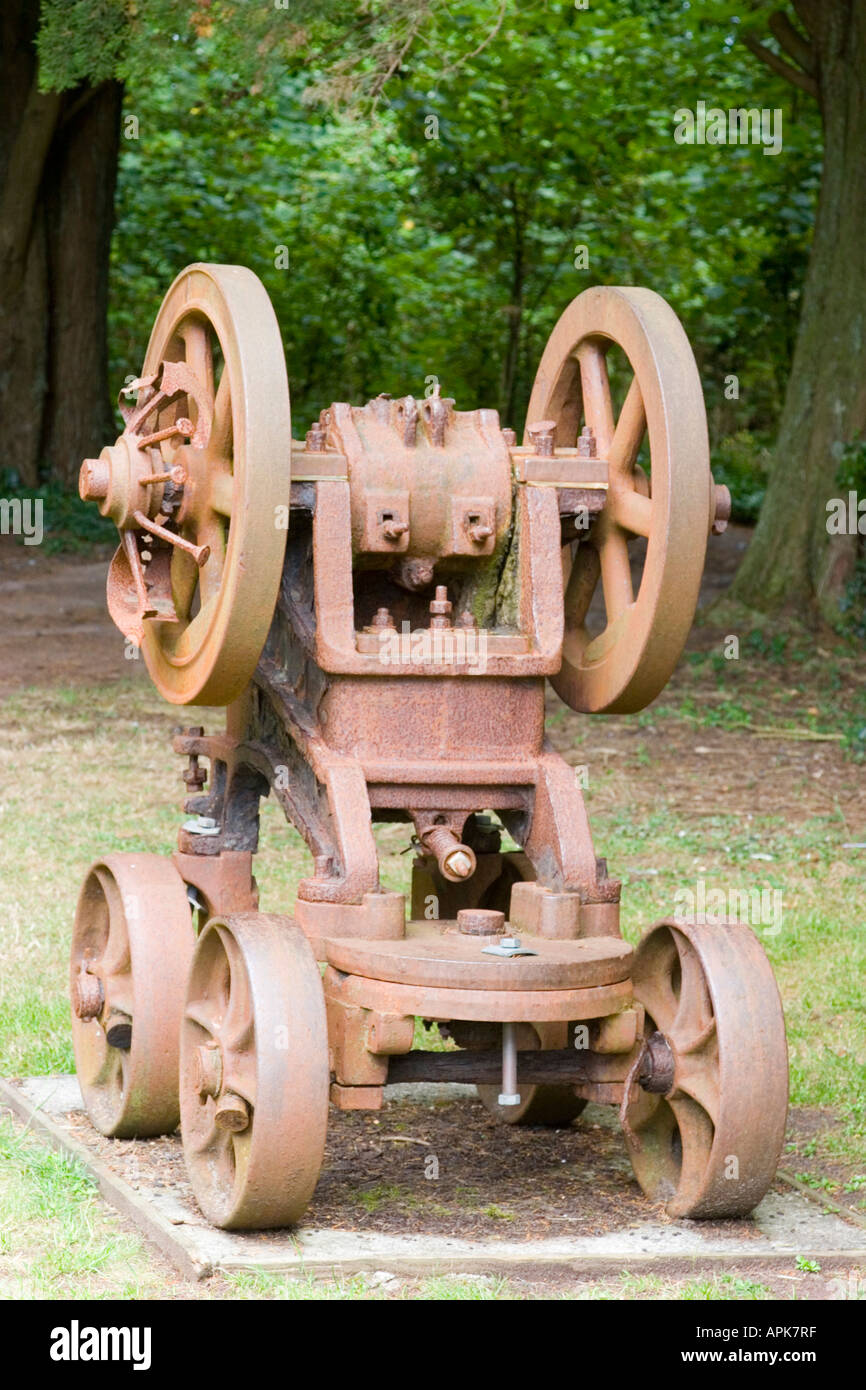 Rusty old stone crusher Stock Photo - Alamy