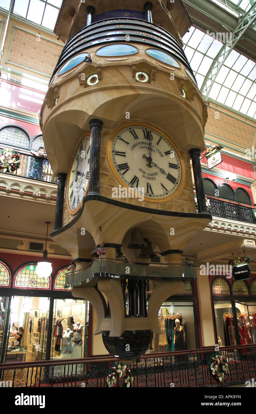 The Great Australian Clock inside the Queen Victoria Building Sydney