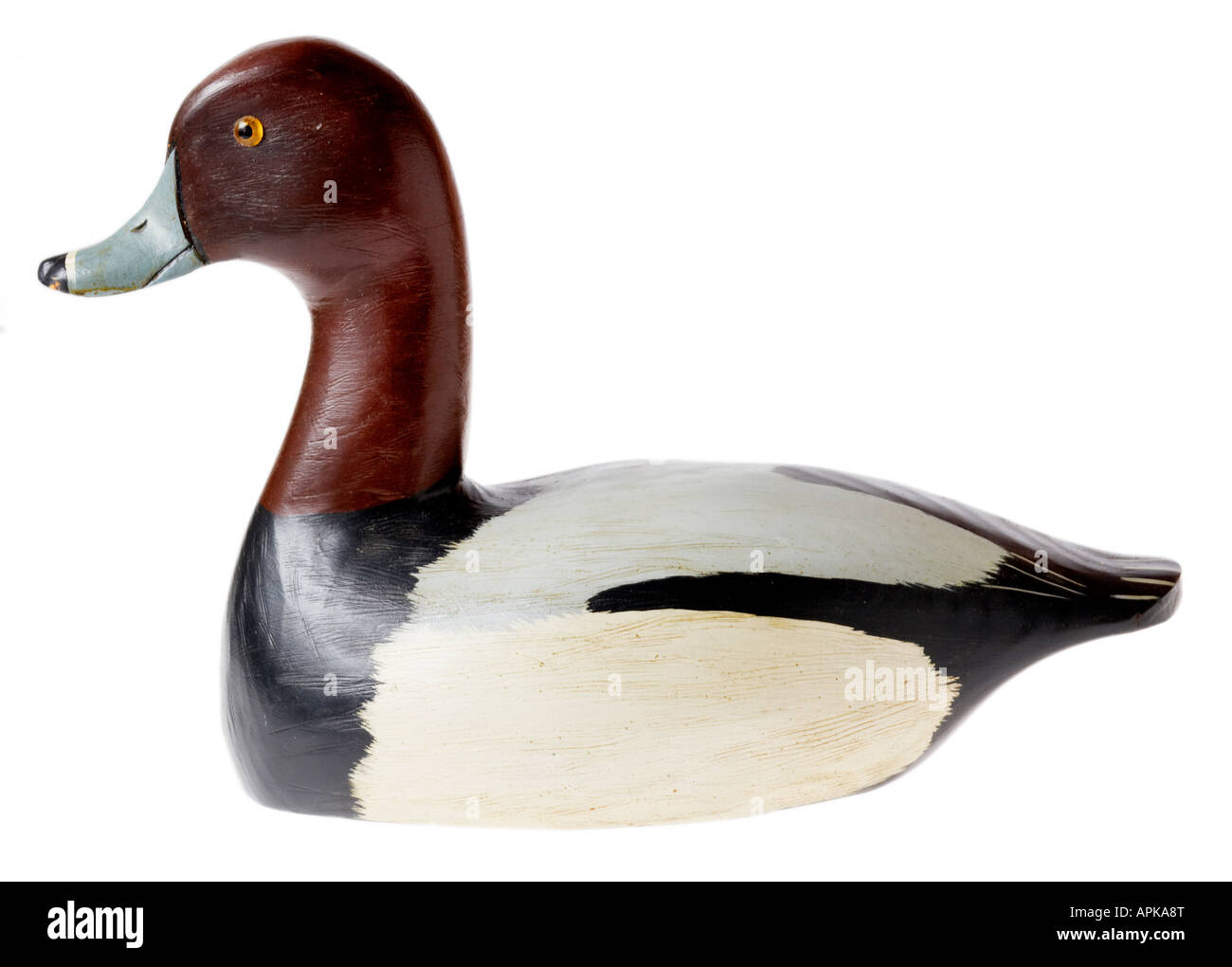Antique hand carved duck decoy Stock Photo Alamy