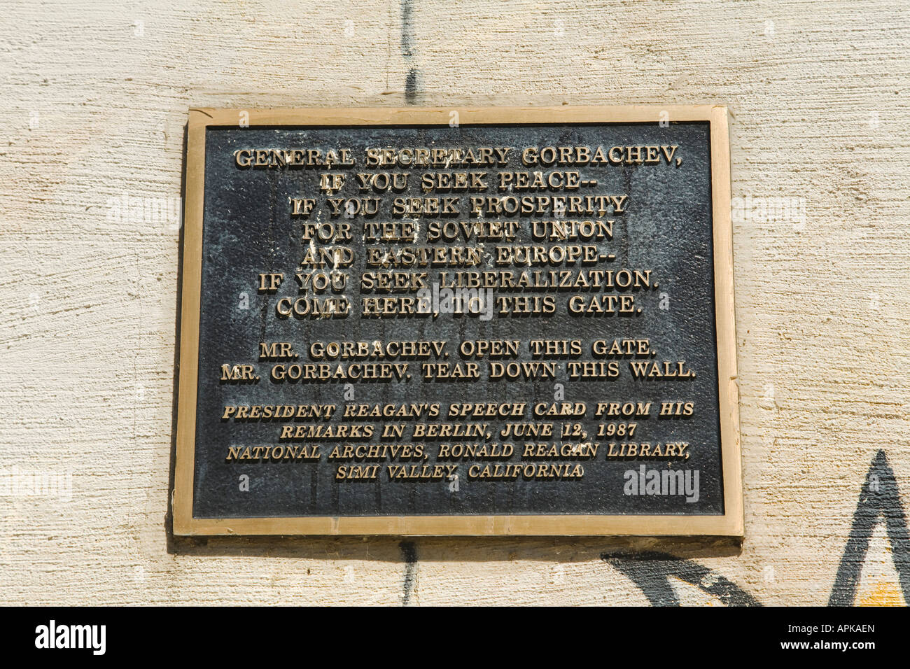 ILLINOIS Dixon Plaque with speech card text of Ronald Reagan speech to