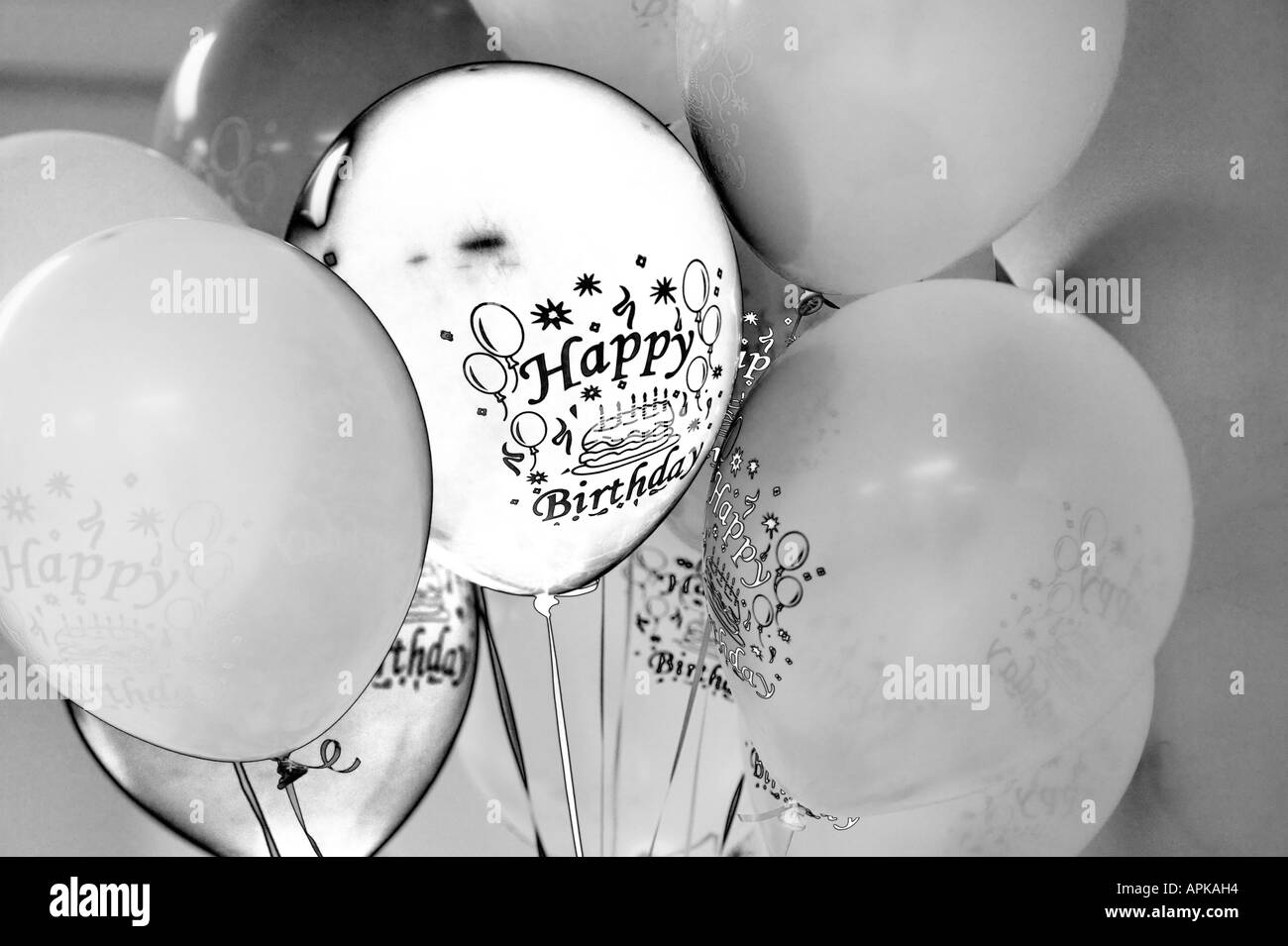 Birthday Party Balloons Stock Photo Alamy