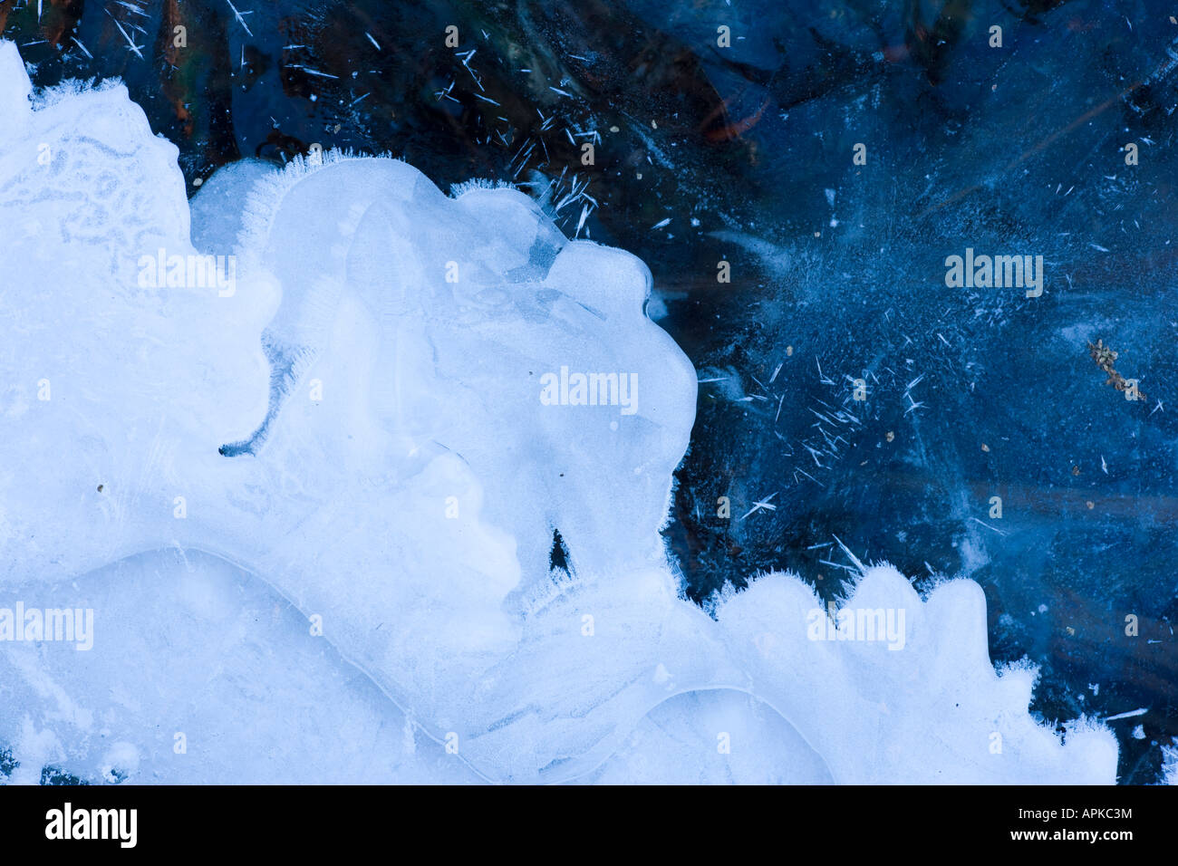 Ice patterns Stock Photo